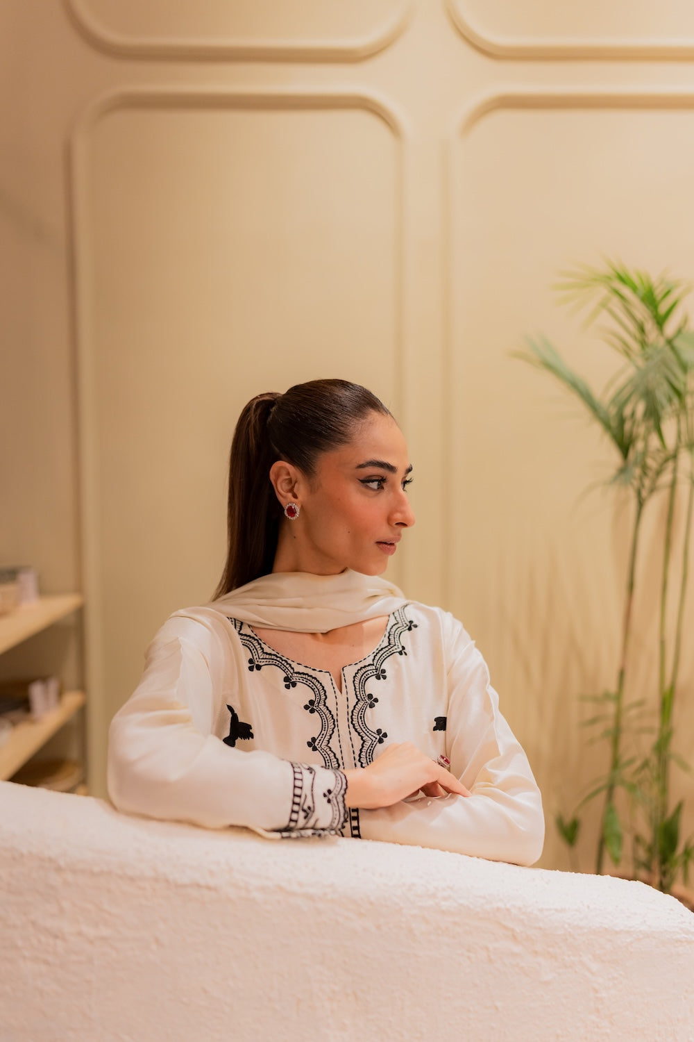 Amavi Bloom 3 Pc Embroidered Dress