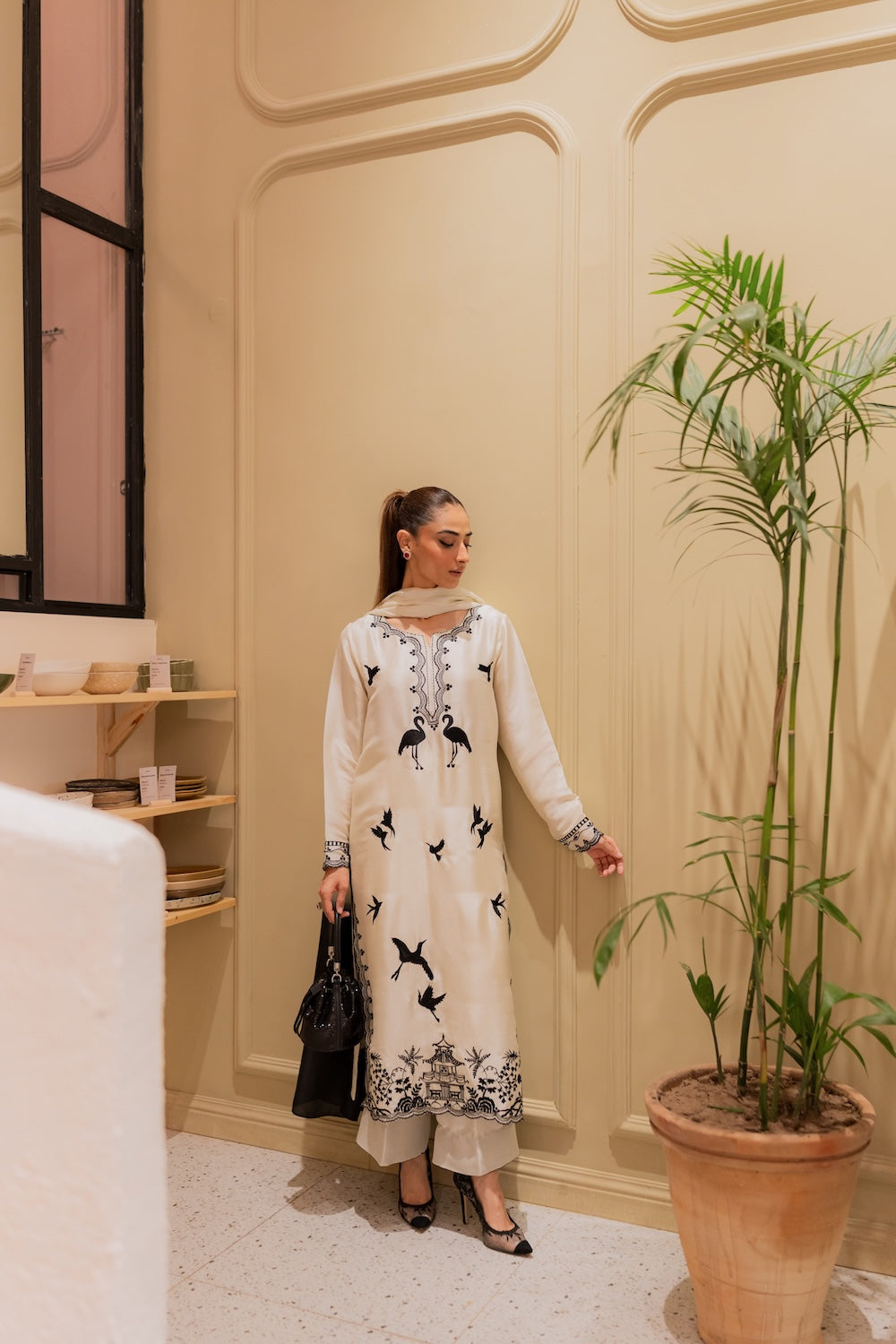 Amavi Bloom 3 Pc Embroidered Dress