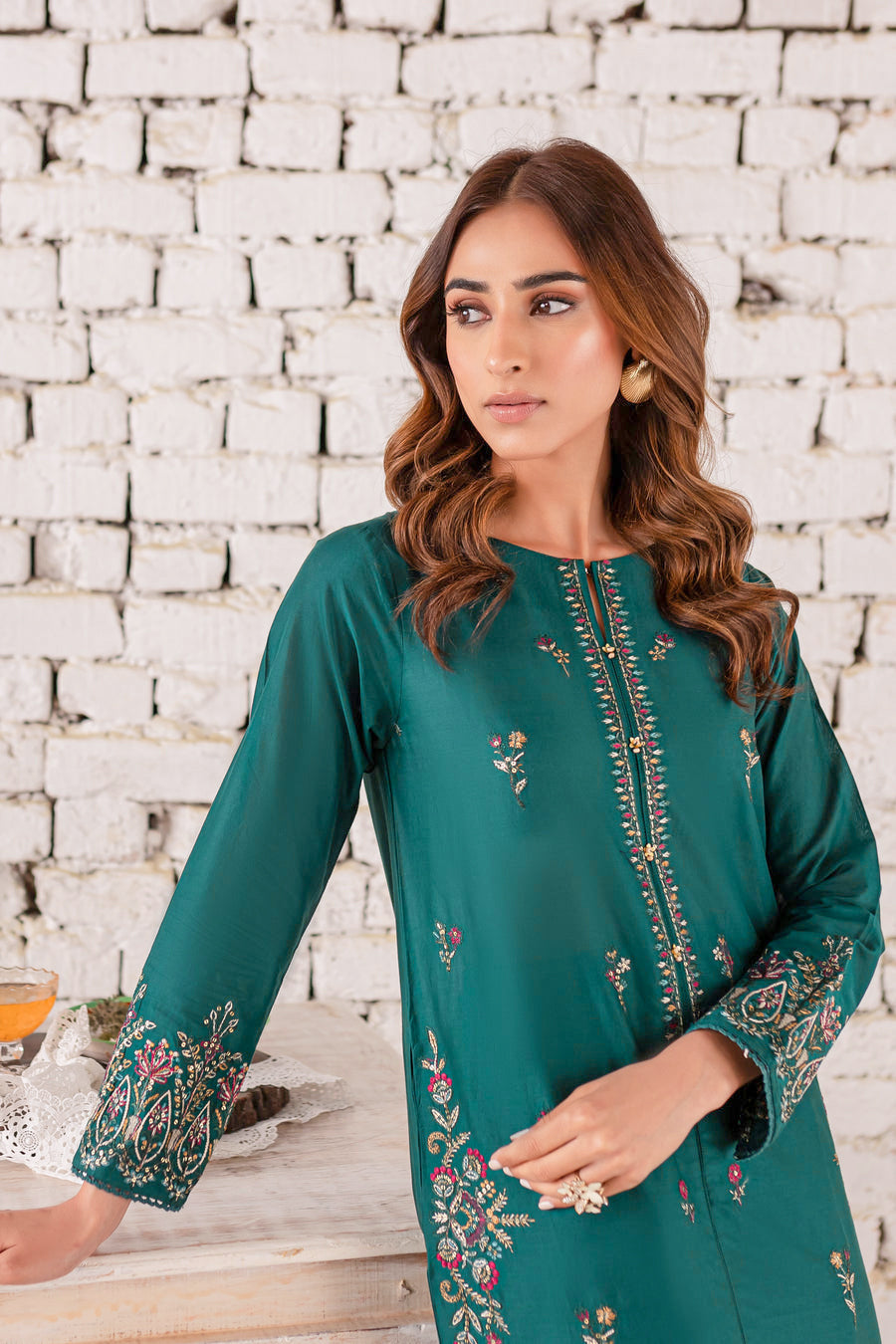 EYANA 2PC - EMBROIDERED DRESS