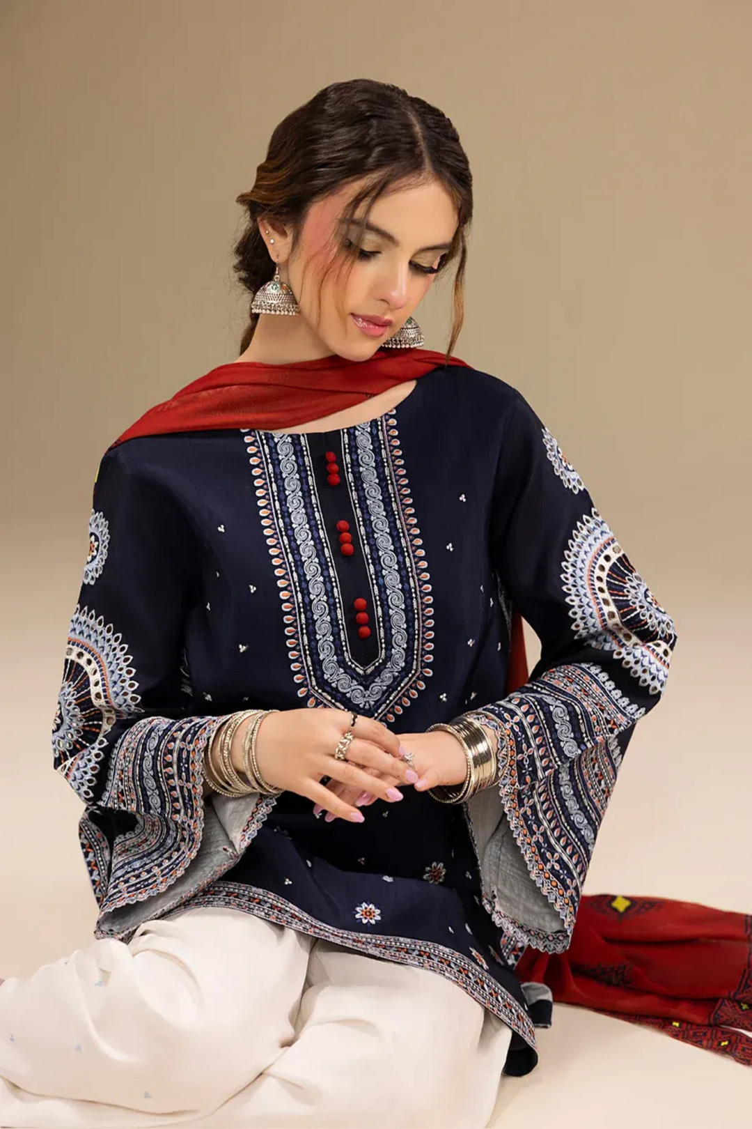 Best Selling - Rangrez - 3 PC Suit