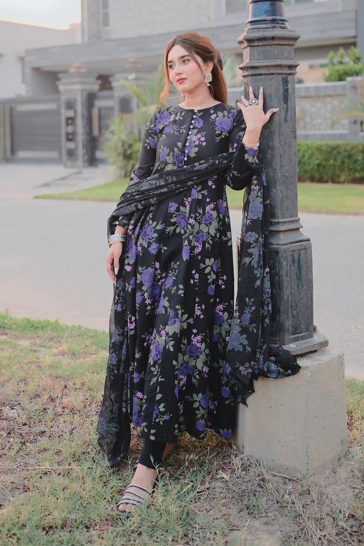 Shabnam 3 PC Printed Dress